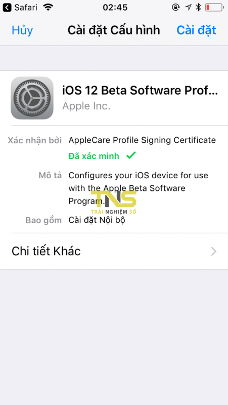 IMG 0048 451x800 - Cách cập nhật lên iOS 12 beta 1 IMG 0048 451x800 - Đã có iOS 12.3 beta 2, mời bạn cập nhật